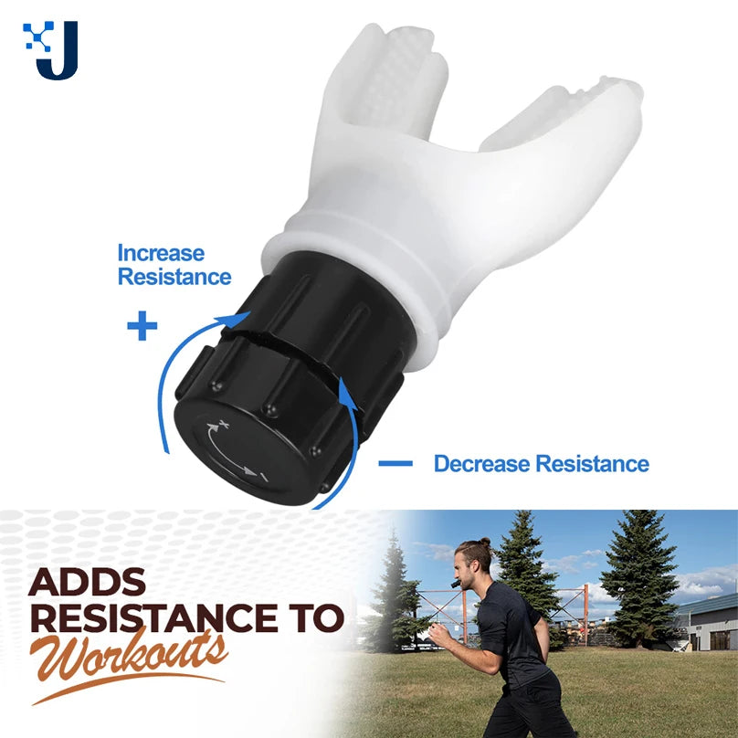 Adjustable Breathing Trainer for Increasing Lung Capacity and Respiratory Fitness