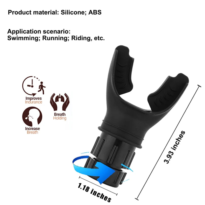 Adjustable Breathing Trainer for Increasing Lung Capacity and Respiratory Fitness