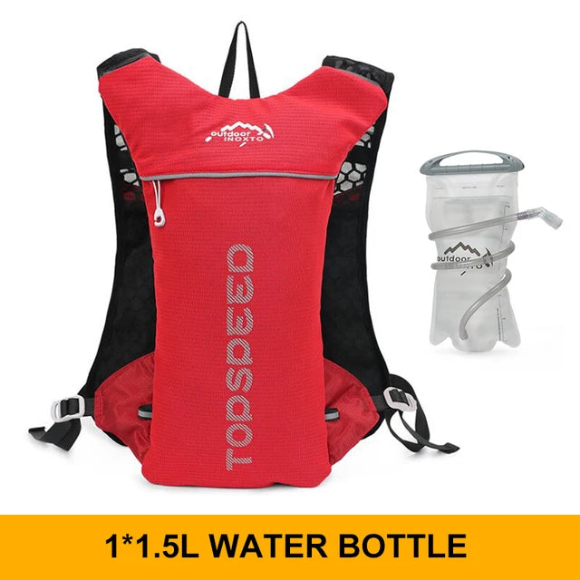 INOXTO Trail Running-Ultra-Light 5L Backpack, Running Hydration Vest, Marathon, Bicycle 1.5L 2L Water Bag