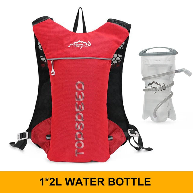 INOXTO Trail Running-Ultra-Light 5L Backpack, Running Hydration Vest, Marathon, Bicycle 1.5L 2L Water Bag