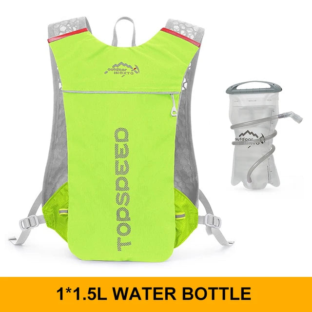 INOXTO Trail Running-Ultra-Light 5L Backpack, Running Hydration Vest, Marathon, Bicycle 1.5L 2L Water Bag