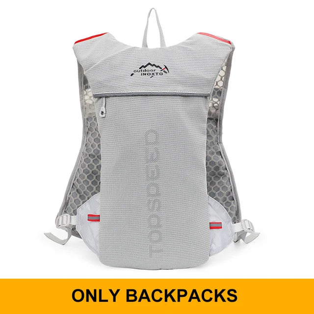 INOXTO Trail Running-Ultra-Light 5L Backpack, Running Hydration Vest, Marathon, Bicycle 1.5L 2L Water Bag