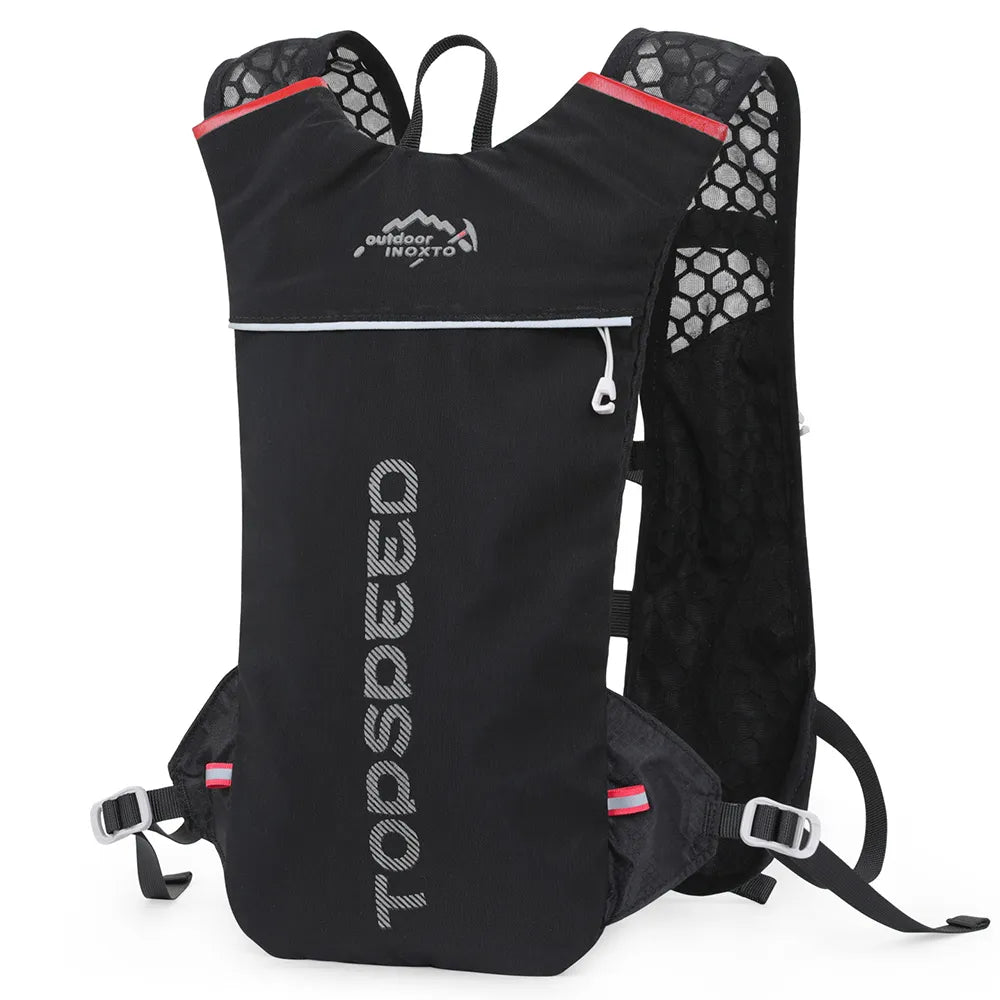 INOXTO Trail Running-Ultra-Light 5L Backpack, Running Hydration Vest, Marathon, Bicycle 1.5L 2L Water Bag